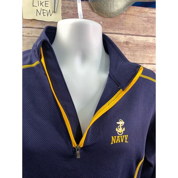 Men's Under Armour Large Navy Quarter-Zip Jacket Pullover EUC Unworn - Picture 6 of 11